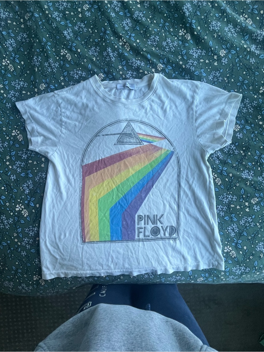 Pink Floyd Graphic Tee - White Rainbow Prism